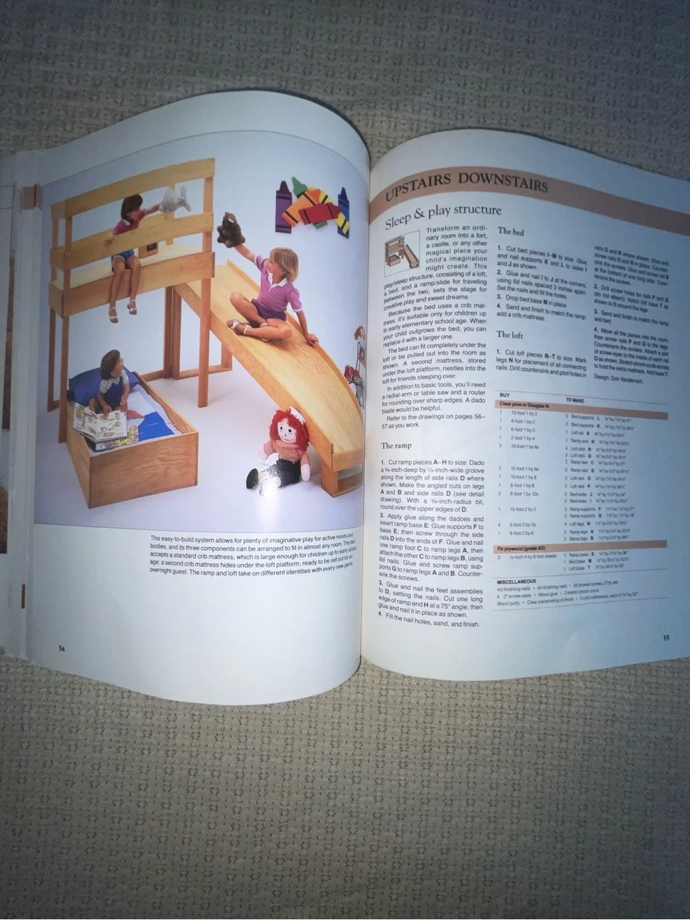 Sunset Children's Furniture Catalog DIY Woodworking Book